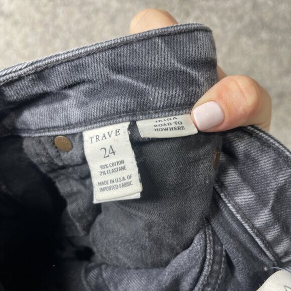 Trave Jeans Womens 24 Irina Road To Nowhere High Rise Skinny Distressed Denim Pa - Picture 10 of 10